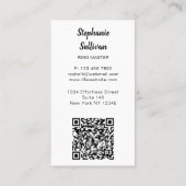 Carte De Visite QR Code Rainbow Tree Reiki Master (Dos)