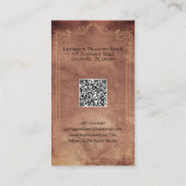 Carte de visite QR Code Ranch Équestre Élégant Cro (Dos)