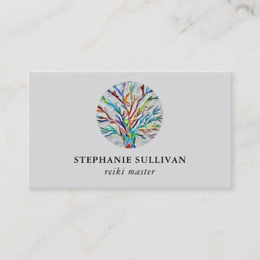 Carte De Visite QR Code Reiki Master (Devant)