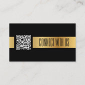 Carte De Visite QR Code Se Connecter Aux Médias Sociaux Américains (Dos)