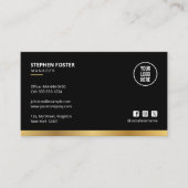 Carte De Visite QR Code Se Connecter Aux Médias Sociaux Américains (Devant)