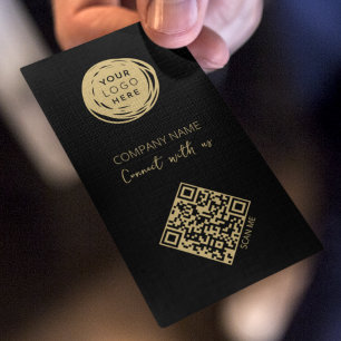 Carte De Visite QR Code Se Connecter Aux Médias Sociaux Américains