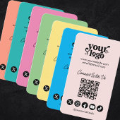 Carte De Visite QR Code Se Connecter Avec Nous Cool De Médias Soci