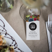 Carte De Visite QR Code simple photo et logo noir