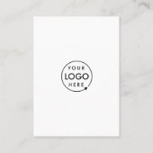 Carte De Visite QR Code Site Web d'entreprise Balayer-moi Logo de (Dos)