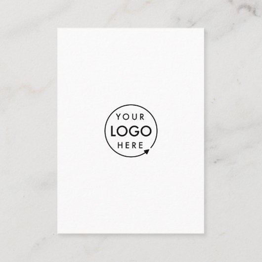 Carte De Visite QR Code Site Web d'entreprise Balayer-moi Logo de  (Dos)