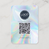 Carte De Visite QR Code Social Media and Website Holographic (Devant)