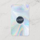 Carte De Visite QR Code Social Media Company Site Holographique (Dos)