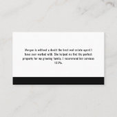 Carte De Visite QR Code Social Media Icons Immobilier (Dos)