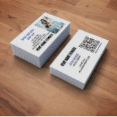 Carte De Visite QR Code Social Media Modern Business Card