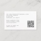 Carte de visite QR Code Tarot Tech Ongles (Dos)