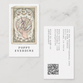 Carte de visite QR Code Tarot Tech Ongles (Devant / Derrière)