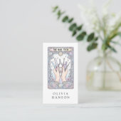 Carte de visite QR Code Technicien en Ongles Tarot (Debout devant)