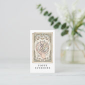 Carte de visite QR Code Technicien en Ongles Tarot (Debout devant)