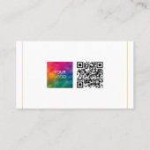 Carte De Visite QR Code Télécharger le logo d'entreprise Professio (Dos)