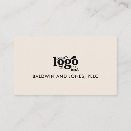 Carte De Visite QR Code Votre logo Plain White Générique Design (Dos)