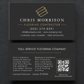 Carte De Visite QR Code Wood Flooring Installation