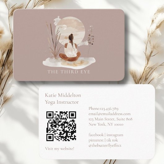 Carte De Visite QR Code- Yoga Reiki Wellness