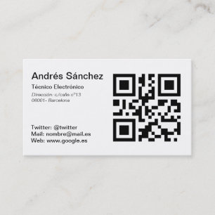 Carte de visite QR De base
