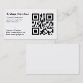 Carte de visite QR De base (Devant / Derrière)