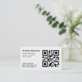 Carte de visite QR De base (Debout devant)