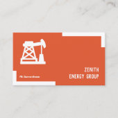 Carte de visite QR de l'industrie pétrolière (Devant)
