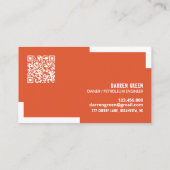 Carte de visite QR de l'industrie pétrolière (Dos)