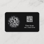 Carte de visite QR de réparation des petits moteur (Devant)