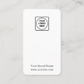 Carte De Visite QR de retour client personnalisé pour les entrepri (Dos)