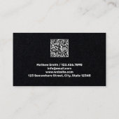 Carte de visite QR des voyants à rouleaux (Dos)