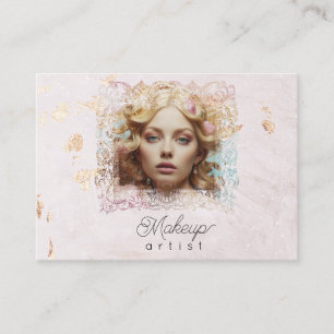 Carte De Visite *~* QR Femmes Rose de lavande fille Pastel