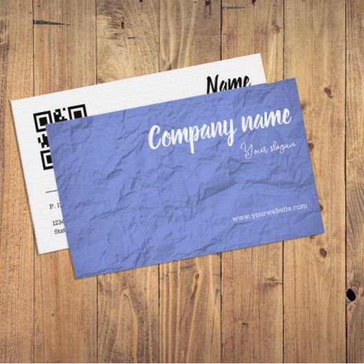 Carte de visite QR lavande de Paper Creative Studi
