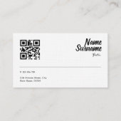 Carte de visite QR lavande de Paper Creative Studi (Dos)