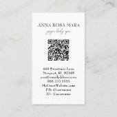 Carte De Visite *~* QR Ornate TURQUOISE Gold Agate Foil AP66 (Dos)