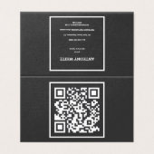 Carte De Visite QR personnalisé (Extérieur déplié)
