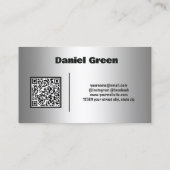 Carte de visite QR personnalisé de clôture (Dos)