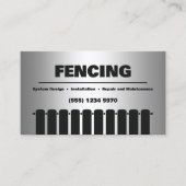 Carte de visite QR personnalisé de clôture (Devant)