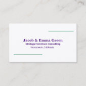 Carte de visite QR personnalisé de deux noms (Devant)