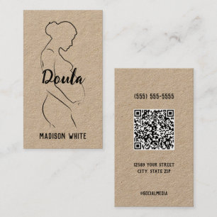🤰 Carte de visite QR personnalisé Doula naissance