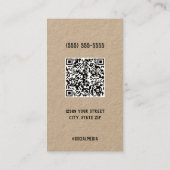 🤰 Carte de visite QR personnalisé Doula naissance (Dos)