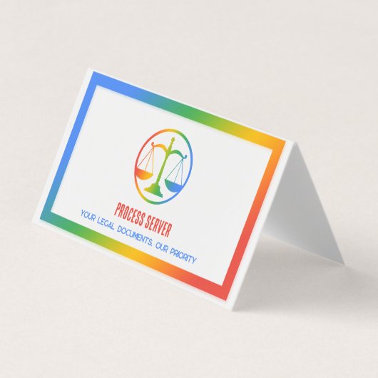 Carte de visite QR personnalisé du serveur de proc (Devant)