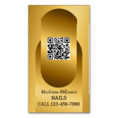 Carte de visite QR personnalisé Nail Tech (devant Vertical)
