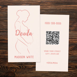 Carte de visite QR personnalisée pour doula