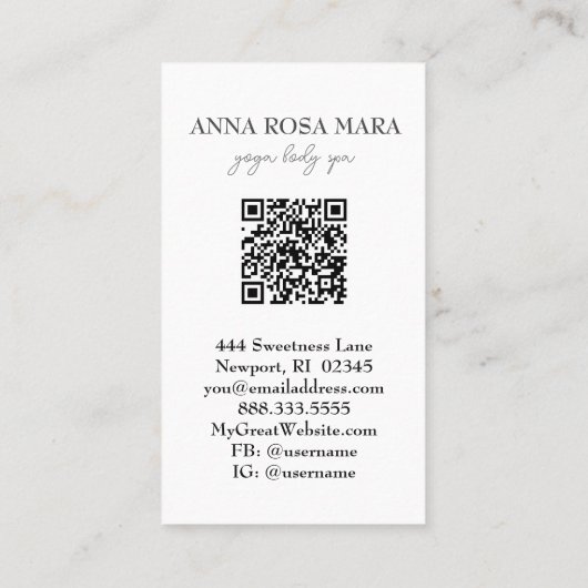 Carte De Visite *~* QR Pink Silver Luxe Agate Parties scintillant (Dos)