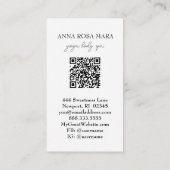 Carte De Visite *~* QR Plage Ornate Vagues Océan AR7 Sand Sea (Dos)