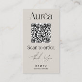 Carte de visite QR pour échantillon de parfum de b (Dos)