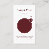 Carte de visite QR pour échantillon de parfum de b (Devant)