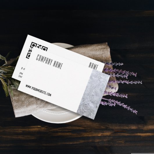 Carte de visite QR pour photographie de glace mini