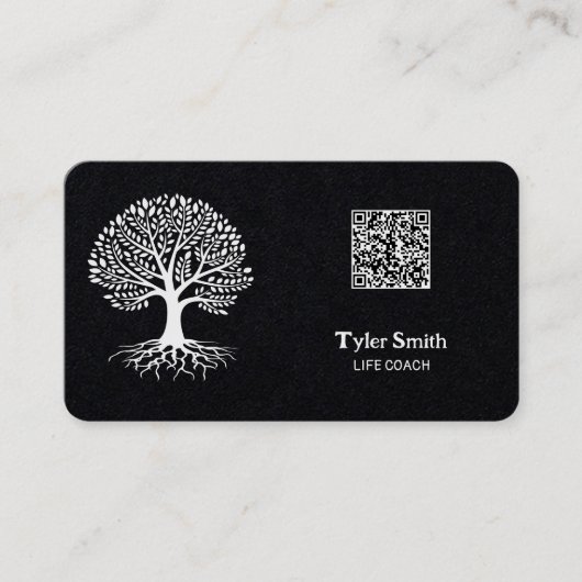 Carte de visite QR Premium Life Coach (Devant)