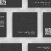 Carte de visite QR professionnel moderne personnal